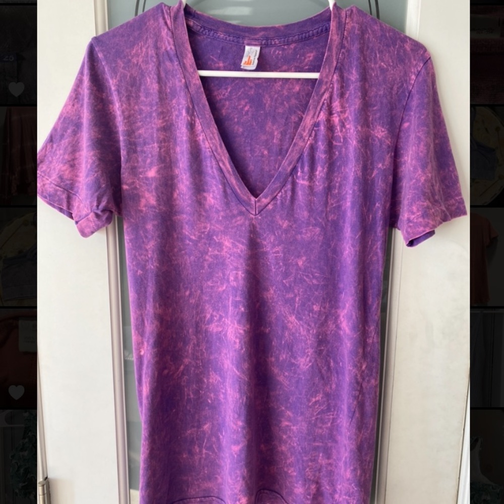 The Summer Shirt by American Apparel, Size: S, Color: Purple Acid Wash
